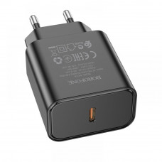Мережевий зарядний пристрій Borofone BA71A, PD 20W, Black