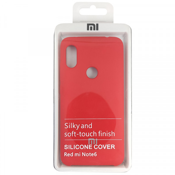 Чохол Silicone Case для Xiaomi Redmi Note 6, Червоний