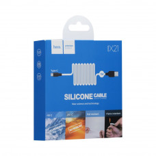 Кабель Hoco X21 Silicone Type-C Black-White