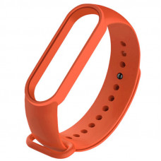 Ремінець для фітнес браслету Mi Band 5/6/7 Silicone, Orange