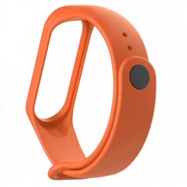 Ремінець для фітнес браслету Mi Band 5/6/7 Silicone, Orange