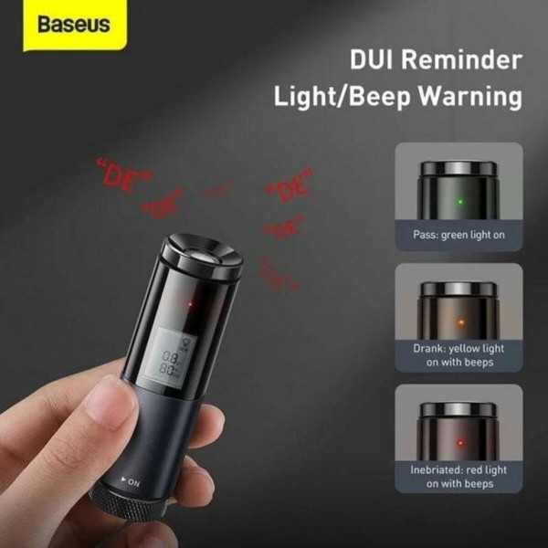 Алкотестер Baseus Digital Alcohol Tester Чорний