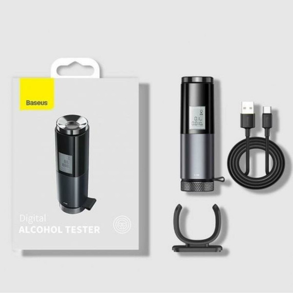 Алкотестер Baseus Digital Alcohol Tester Чорний