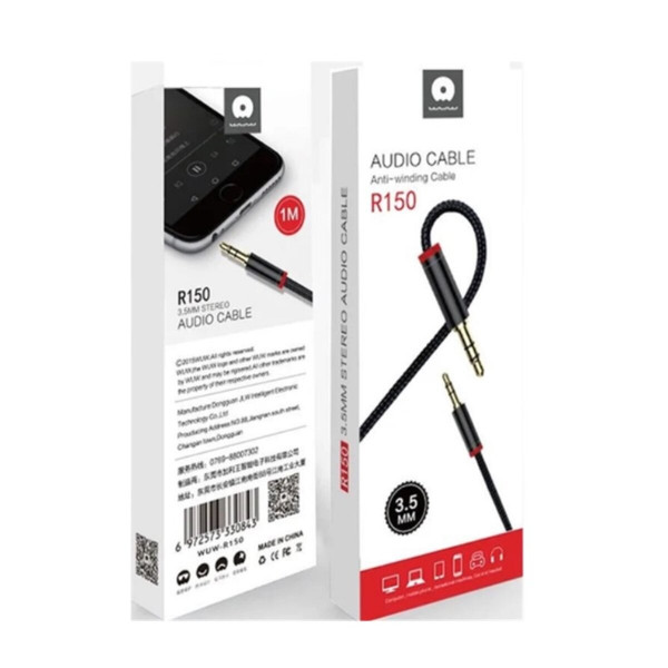 Аудіо кабель WUW-R150 Black