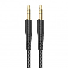 Аудіокабель HOCO UPA24 Smooth AUX audio cable Чорний