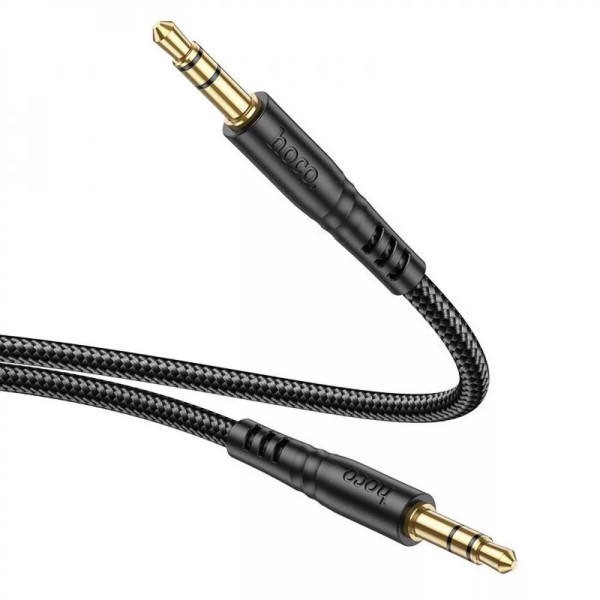 Аудіокабель HOCO UPA24 Smooth AUX audio cable Чорний