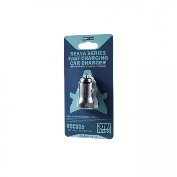 Автомобільний зарядний пристрій REMAX Seaya Series 30W PD+QC 1A+1C Fast Charging Car Charger RCC335 Tarnish (6954851204336)