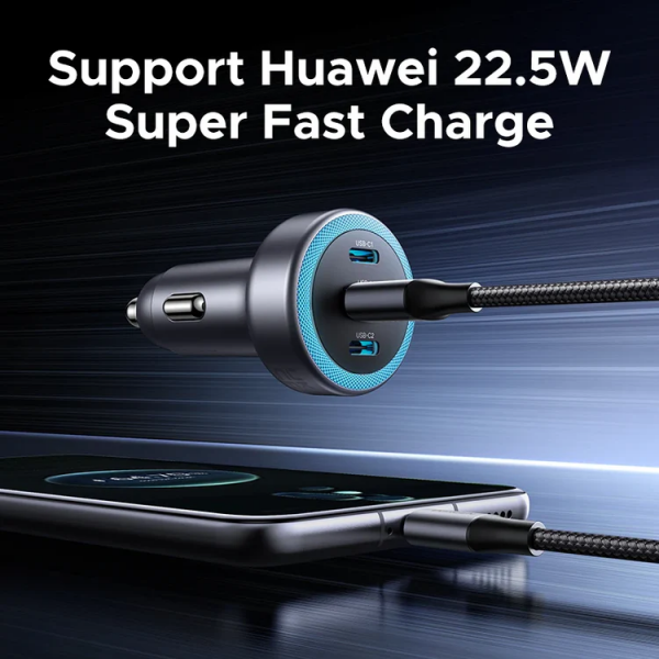 Автомобільний зарядний пристрій UGREEN EC307 30W 3-Port Fast Car Charger (UGR-45843)