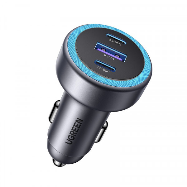 Автомобільний зарядний пристрій UGREEN EC307 30W 3-Port Fast Car Charger (UGR-45843)