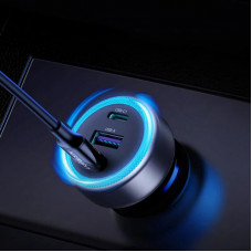 Автомобільний зарядний пристрій UGREEN EC307 30W 3-Port Fast Car Charger (UGR-45843)