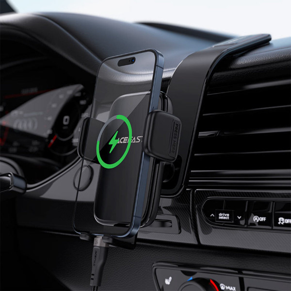 Автотримач для телефона ACEFAST D28 press type car holder for dashboard Black