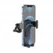 Автотримач для телефона HOCO CA103 vertical and horizontal air outlet gravity car holder Black Metal Gray (6931474766229)