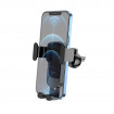 Автотримач для телефона HOCO CA103 vertical and horizontal air outlet gravity car holder Black Metal Gray (6931474766229)