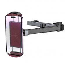 Автотримач для телефона HOCO H69 Gamble telescopic tablet car holder (rear pillow) Black and Red