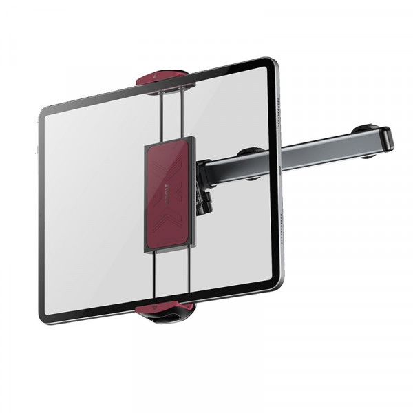 Автотримач для телефона HOCO H69 Gamble telescopic tablet car holder (rear pillow) Black and Red