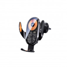 Автотримач для телефона з БЗП REMAX 15W Ultra-thin 3-Axis Linkage Car Holder RM-C17i Black (6954851216018)