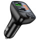АЗП з FM-модулятором BOROFONE BC41 Eminency QC3.0 Car BT FM transmitter 18W Black 8525500090 (6974443382884)