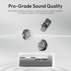 Бездротова мікрофонна система Ulanzi A21 Wireless Microphone, dual-mic, (Type C) Black (A053)