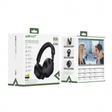 Бездротові накладні навушники ACEFAST H14 hybrid ANC wireless headset Black (6974316286264)