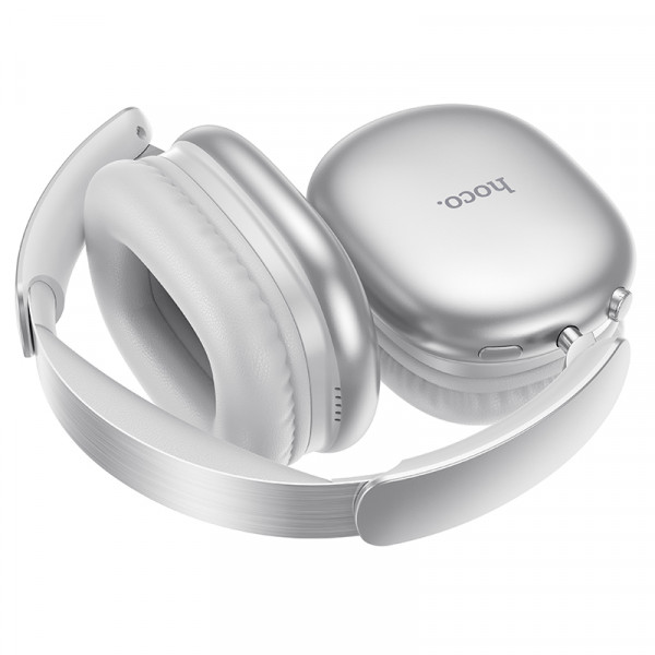 Бездротові накладні навушники HOCO W73 Graceful BT headphones(App) Silver (6942007674874)