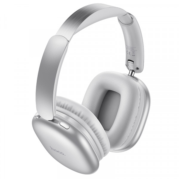 Бездротові накладні навушники HOCO W73 Graceful BT headphones(App) Silver (6942007674874)
