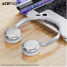 Бездротові навушники ACEFAST H8 active noise cancelling wireless headset Silver