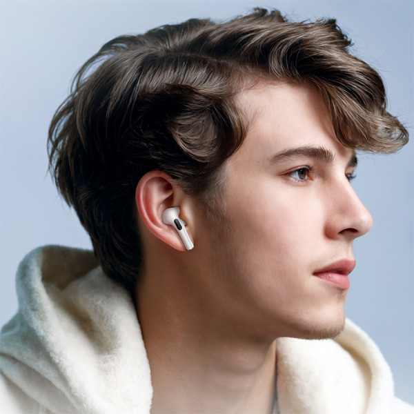 Бездротові навушники BOROFONE BW76 Brocade true wireless ANC noise reduction touch screen BT headset Champagne White