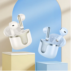 Бездротові навушники HOCO EQ7 Snowflake true wireless BT headset Milky White