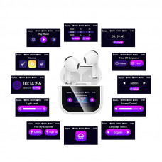 Бездротові навушники HOCO EW82 Sparkle true wireless touch screen BT headset White (6942007646529)
