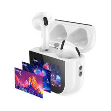 Бездротові навушники HOCO EW82 Sparkle true wireless touch screen BT headset White (6942007646529)