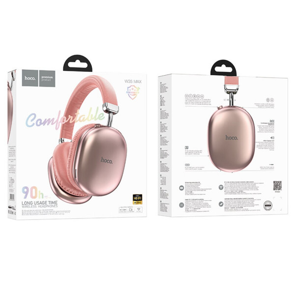 Бездротові навушники HOCO W35 Max Joy BT headphones Pink