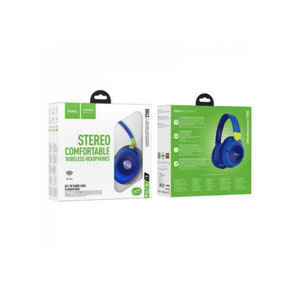 Бездротові навушники HOCO W43 Adventure BT headphones Blue