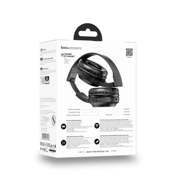 Бездротові навушники HOCO W46 Charm BT headset Black