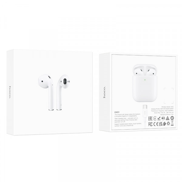Бездротові навушники TWS HOCO EW91White (6942007673655)