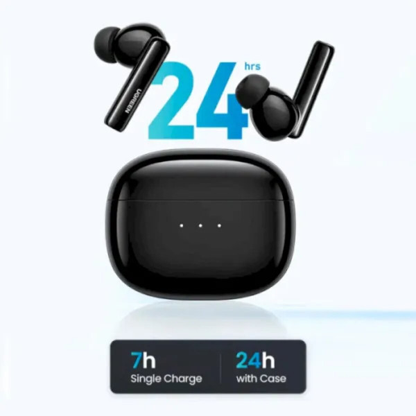 Бездротові навушники UGREEN WS106 HiTune T3 Active Noise-Cancelling Wireless Earbuds (Чорний)(UGR-90401)