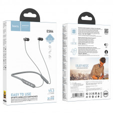 Бездротові спортивні навушники HOCO ES64 Easy Sound sports BT earphones Grey (6931474784476)