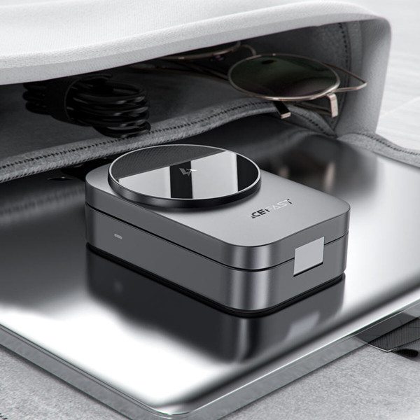 Бездротовий зарядний пристрій ACEFAST E22 Desktop 3-in-1 Wireless Charging holder Metal Gray