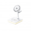 Бездротовий зарядний пристрій REMAX 33W Multifunctional 3-in-1 Wireless Charger with Light RP-W96 White (6954851222279)