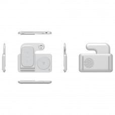 Бездротовий зарядний пристрій WIWU 3 in 1 Foldable Wireless Charger Wi-W020 White (6976195093537)