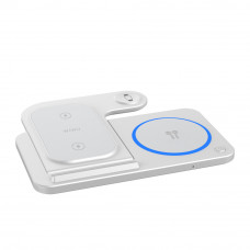 Бездротовий зарядний пристрій WIWU 3 in 1 Foldable Wireless Charger Wi-W020 White (6976195093537)