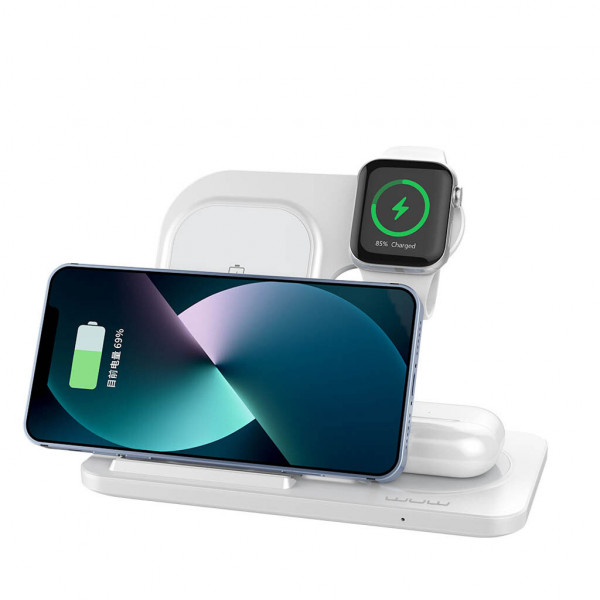 Бездротовий зарядний пристрій WUW-C250 3 in 1 desktop foldable wireless charger (WUW-C250)
