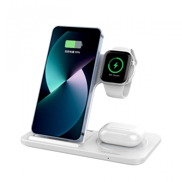 Бездротовий зарядний пристрій WUW-C250 3 in 1 desktop foldable wireless charger (WUW-C250)