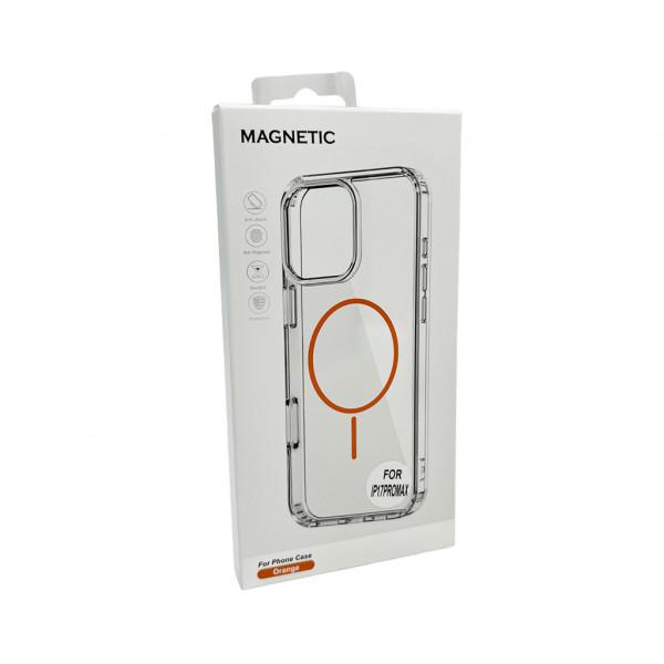 Чохол Cosmic Acrylic Thin Magnetic for Apple iPhone 17 Pro Orange (AcColMagi17pOrange)