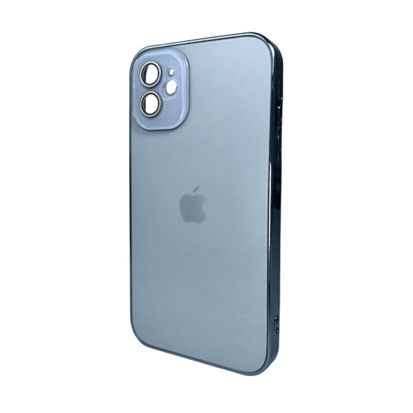 Чохол для смартфона AG Glass Sapphire Frame MagSafe Logo for Apple iPhone 12 Sierra Blue