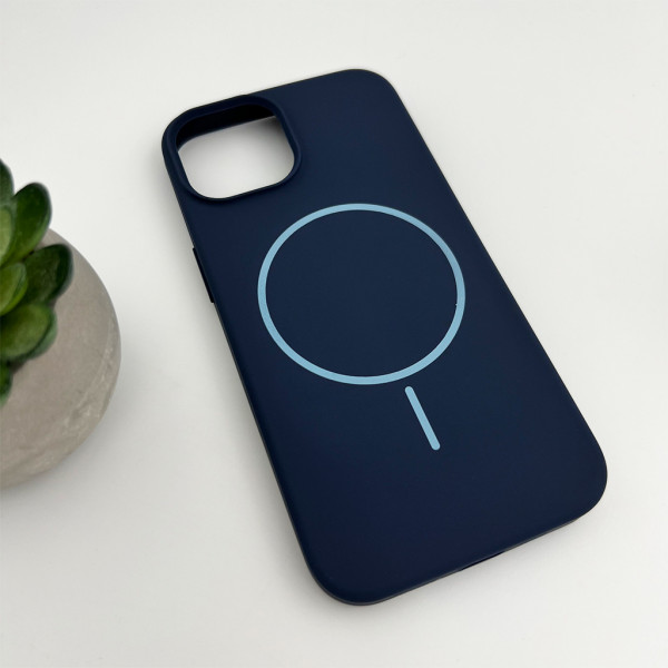 Чохол для смартфона Cosmic Silicone Case Magnetic for Apple iPhone 14 8,Dark Blue (SilMag14-8)