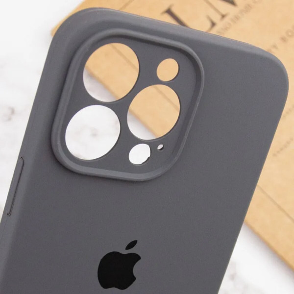 Чохол для смартфона Silicone Full Case AA Camera Protect for Apple iPhone 15 Pro 12,Dark Grey