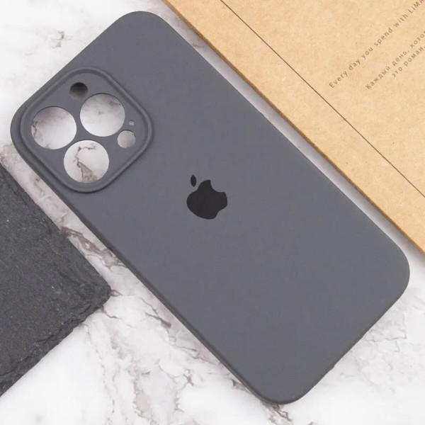 Чохол для смартфона Silicone Full Case AA Camera Protect for Apple iPhone 15 Pro 12,Dark Grey