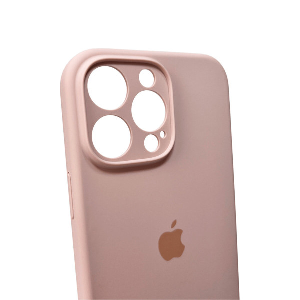 Чохол для смартфона Silicone Full Case AA Camera Protect for Apple iPhone 16 Pro 15,Pink Sand