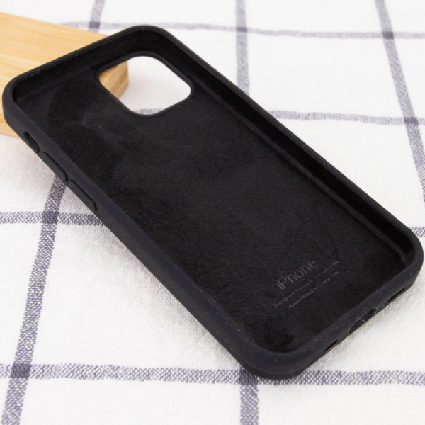 Чохол для смартфона Silicone Full Case AA Open Cam for Apple iPhone 15 Pro 14,Чорний