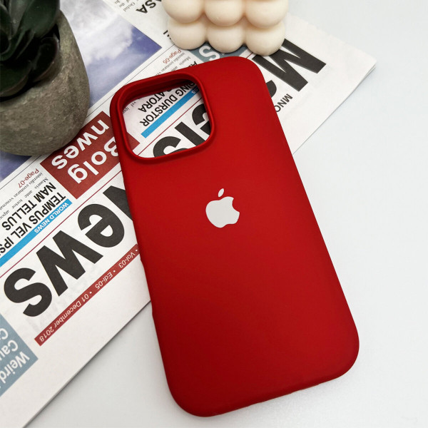 Чохол для смартфона Silicone Full Case AA Open Cam for Apple iPhone 16 Pro Max 20,China Red